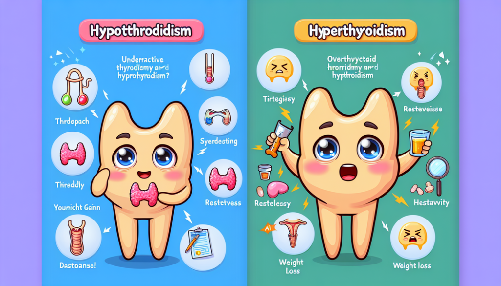 Schilddrüsenerkrankungen: Hypothyreose vs Hyperthyreose